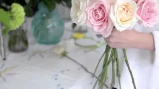 How to make a Rose Hand - tied Bridal Bouquet