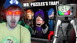 MR. PUZZLES'S TRAP! | SMG4 - Mario's Mysteries Reaction!