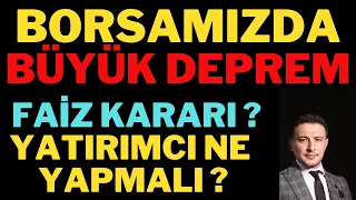 Borsada Sert Dönüş ! Düşüş Devam mı ? Büyük Gün Geldi Faiz Kararı, Borsa Yorumları, Dolar.