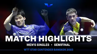 Jang Woojin vs Anton Kallberg | MS SF | WTT Star Contender Bangkok 2023