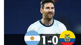 Argentina Vs Ecuador 1-0 All Goals and Extended Highlights-2020.