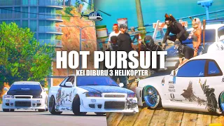 HOT PURSUIT ! 3 HELIKOPTER DAN SEMUA KEPOLISIAN TURUN UNTUK MENANGKAP KEI O'CONNER !! GTA 5 ROLEPLAY