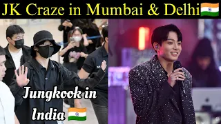 Jungkook Craze in Mumbai & Delhi 🇮🇳| Jungkook Finally in Indian Malls 🥳 #bts