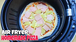 ANOTHER AIR FRYER RECIPE! HOMEMADE PIZZA