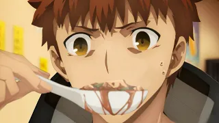 shirou eats the mapo tofu