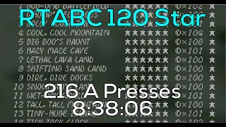 [RTABC WR] SM64 120 Star in 216 A Presses - 8:38:06