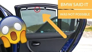 RETROFITTING SUNSHADES IN ANY BMW!! (E90,E91,E92,E93)