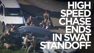 Wild Houston Police Chase Ends with SWAT Take Down