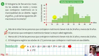 Estadística: Medidas de Tendencia Central 3 (Desarrollo del Cuaderno de Trabajo 2º Sec.  Pág  21-26)