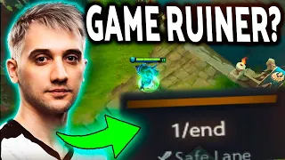 Can Arteezy find a game ruiner with one look???