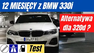 BMW 330i G20 vs 320d test PL 0-250Km/h, spalanie, audio.