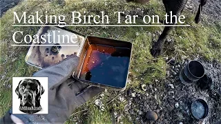 Making Birch Bark Oil. Birch Tar. Russian Oil. How To Make Birch Oil. Scotland.