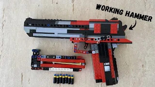 Working LEGO Desert Eagle + IMPROVEMENTS (Working Hammer and more) / Snyzer Tech