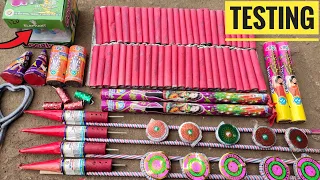 Fireworks Testing 2021 | Patakhe Testing | Different Types Of Crackers Testing | Unique Crackers