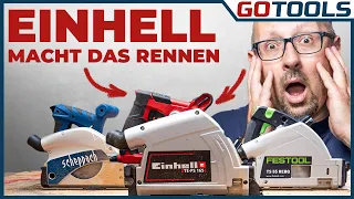 100€ oder 500€? Können die Tauchsägen von Einhell und Scheppach zu Festool mithalten? inkl.Verlosung