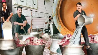 PAKISTAN's BEST DELHI JAVED NIHARI COMPLETE MAKING & RECIPE | KING OF NALLI DELHI NIHARI KARACHI