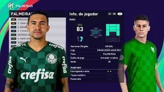 Editar Face Habilidades Dudu Palmeiras PES 2021 (Usando Copiar Base)