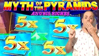 💥BIG WIN❗ Myth of the Pyramids Anubis Riches FREE SPINS!💥 (MULTIPLIERS EVERYWHERE)