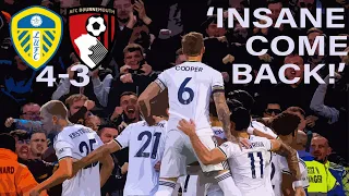 INSANE COMEBACK at Elland Road! LEEDS 4 - 3 Bournemouth!