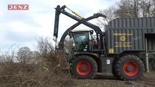 Claas Xerion mit Bunkerhäcksler JENZ HEM 540 ZA