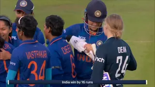 Full video of  Deepti Sharma Runout england batsman. #england v/s #india