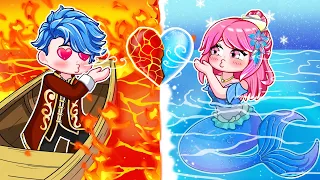 Fire Prince Alex VS Ice Mermaid Anna | Anna Love Story ! Gacha Life X Club