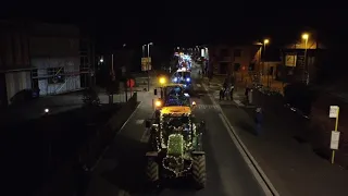 Dronebeelden Tractor Lichtstoet Ternat 2021