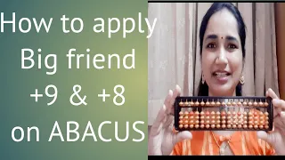 ABACUS LEVEL 1 Big Friend +9 and  +8 in English.