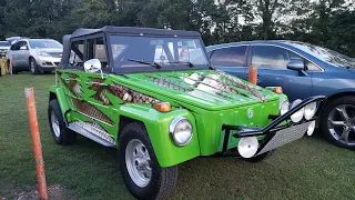 Pimp My Ride GAS 1973 VW Thing at Hartsville TN Car show July 30 2022 and some driving to and from