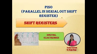 U3 L7.4  | PISO | Parallel In Serial Out Shift Register | Shift register