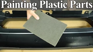 How to Paint Plastic Car Parts - Raw or Primed Bumper Cover