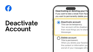 How to Deactivate Facebook Account - 2024