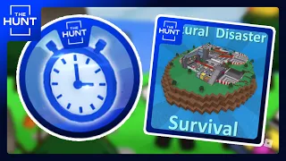 [THE HUNT] How to get THE HUNT: LOST CLOCKS badge in NATURAL DISASTER SURVIVAL || Roblox