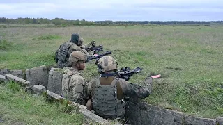 US soldiers conduct live fire training with Bundeswehr soldiers