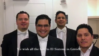 El Sistema Greece - a message from the Simon Bolivar String Quartet