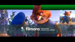 Judy vs Gideon Grey....with healthbars (hd) Zootopia