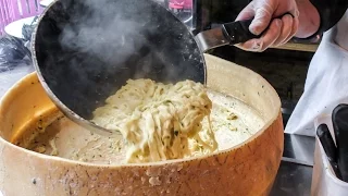 Cheesy Italian Pasta Hand Made in Camden Town. London Street Food