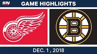 NHL Highlights | Red Wings vs. Bruins - Dec 1, 2018