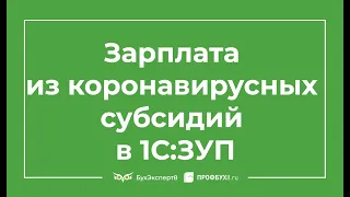 ⚡ Зарплата из коронавирусных субсидий в 1С ЗУП 3.1 — как не облагать НДФЛ и взносами