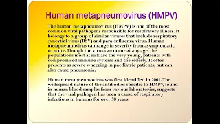 Human metapneumovirus (HMPV) - Medical Topic