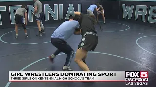 Girl wrestlers dominating sport and competition