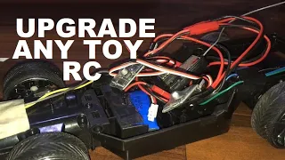 Upgrade any Toy RC Car Jada Hyperchargers SIMPLE DIY Flysky