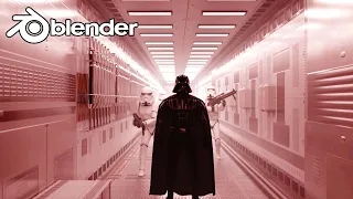 Blender- Creating an Easy Sci-fi hallway made in blender 2.82