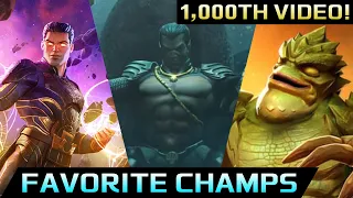 MY FAVORITE CHAMPIONS IN ALL OF MCOC: The 1,000th Video Special! - Marvel Contest of Champions