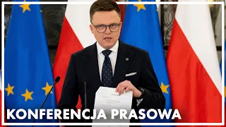 Konferencja prasowa Marszałka Sejmu. 8 lutego 2024 r.