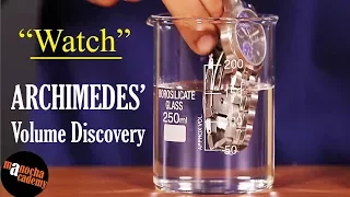 Archimedes Eureka : Measuring Volume by Displacement | Physics