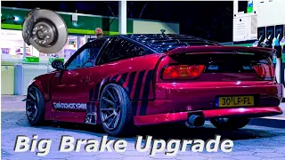 Big brake upgrade on the Nissan S13!