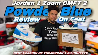 Jordan 1 Zoom CMFT 2 Powder Blue - Full Review & On Feet (Super Comfortable)