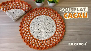 Step-by-step guide Crochet: Sousplat Cacau