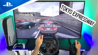 Gran turismo 7 on ps5 with Logitech g29 it’s just amazing - Tokyo expressway